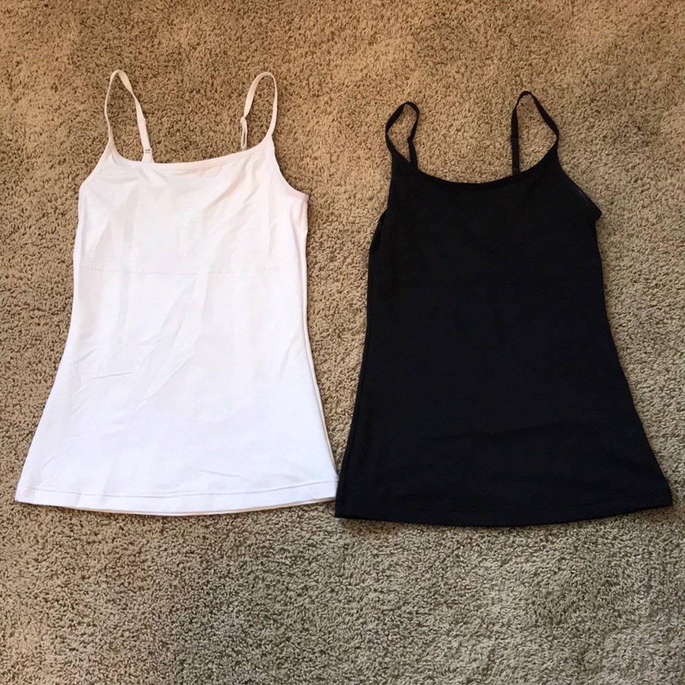 2 size Large Maidenform tank tops.